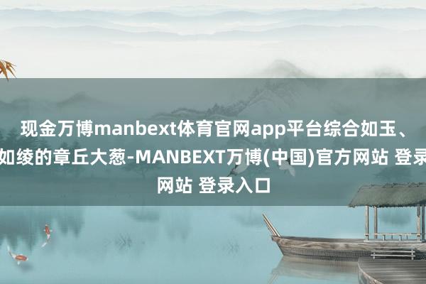 现金万博manbext体育官网app平台综合如玉、翠绿如绫的章丘大葱-MANBEXT万博(中国)官方网站 登录入口